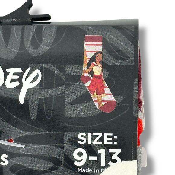 Disney Moana Maui Crew Sock Set Of Two One Unisex Size 9-13 Lot - Picture 3 of 4